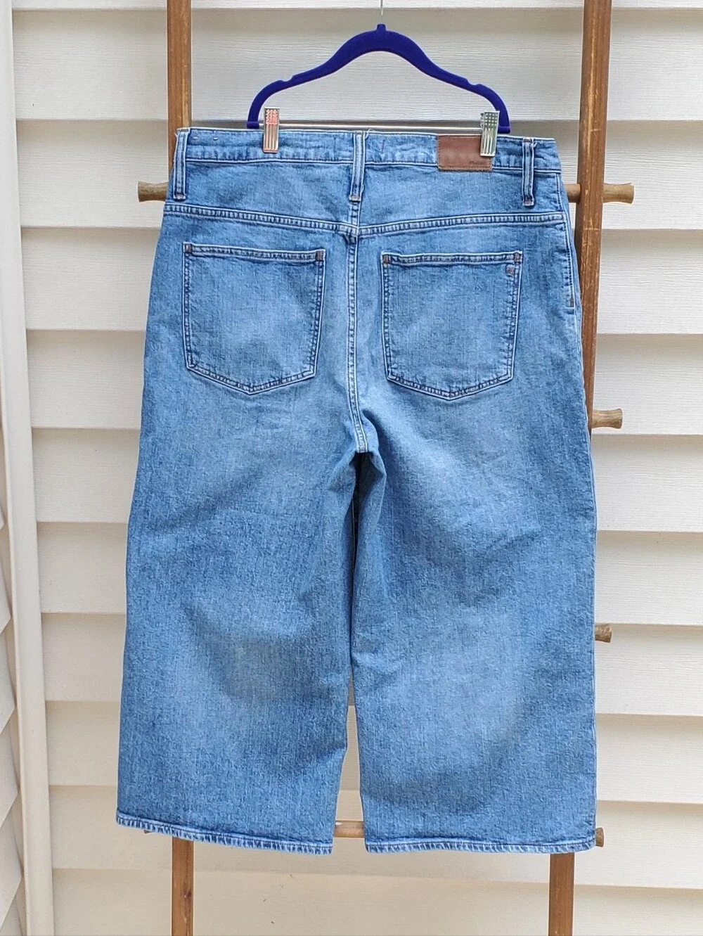 Madewell Wide-Leg Crop Jeans Size 33P - Picture 4 of 7